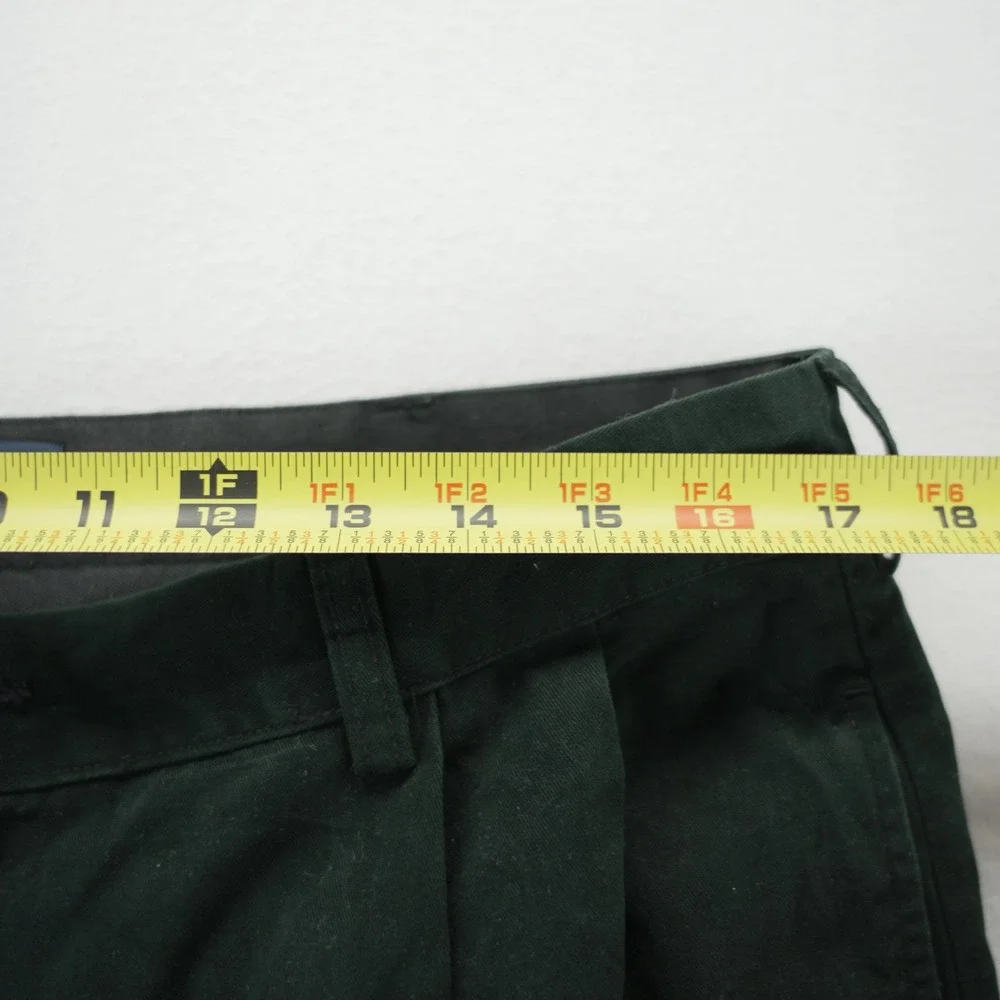 Polo Ralph Lauren‎ Hammond Pant Mens 36x32 Black Double Pleated Cuffed Chinos